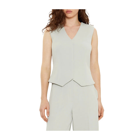 Calvin Klein Gilet Gilet Donna Soft Twill Grigio chiaro P25 - CALVIN KLEINK208017 - PRP - 34 - Francavilla Moda